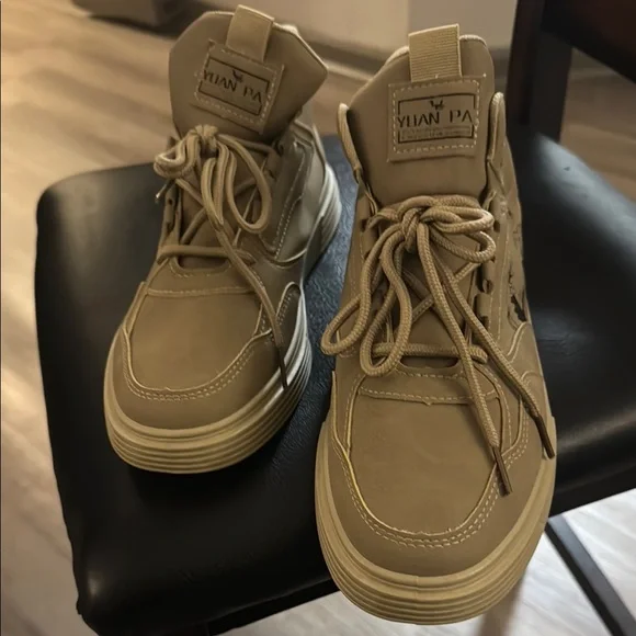 Men's Tan High Top Sneakers ‼️ BRAND NEW‼️ Brand - Social Man - Picture 6 of 16